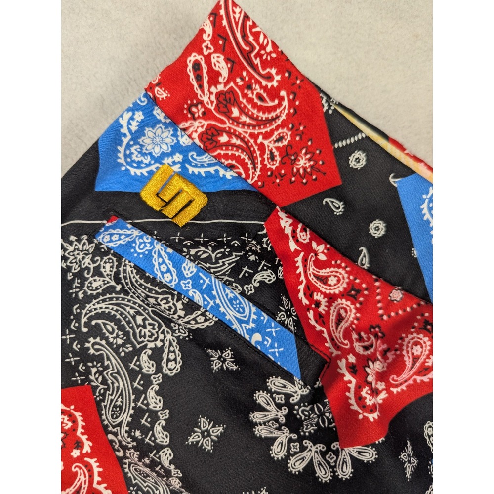 Loudmouth Ladies Bandana Paisley Patchwork Golf Skort Multi Color Size 0